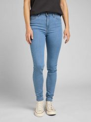 Lee Dżinsy "Scarlett" - Skinny fit - w kolorze błękitnym rozmiar: W30/L29. Niebieskie jeansy damskie Lee, z podwyższonym stanem. Za 175.67 zł.