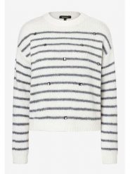 More & More Sweter w kolorze białym rozmiar: 46. Białe swetry klasyczne damskie MORE & MORE, z wełny, bez kołnierzyka. Za 127.35 zł.
