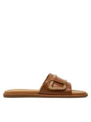 Clarks Klapki Maritime Mule 26176402 Brązowy. Brązowe klapki damskie Clarks, bez wzorów, ze skóry, bez obcasa. Za 299.99 zł.