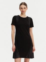 DKNY Sukienka codzienna DD3J1489 Czarny Slim Fit. Czarne sukienki damskie DKNY, na co dzień, bez wzorów, z syntetyku, bez kołnierzyka, bez ramiączek, proste. Za 409.99 zł.