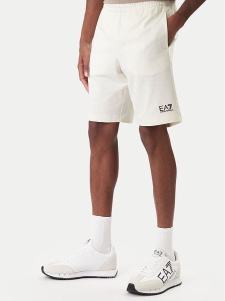 EA7 Emporio Armani Szorty sportowe 8NPS65 PJVRZ U0004 Écru Regular Fit. Szorty męskie EA7 Emporio Armani, bez wzorów, z bawełny, sportowe. Za 359.99 zł.