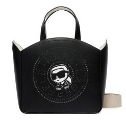 Torebka KARL LAGERFELD. Czarne torebki klasyczne damskie Karl Lagerfeld, bez wzorów, bez dodatków. Za 1,099.00 zł.