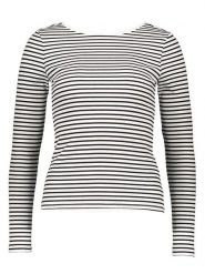 Vero Moda Koszulka w kolorze kremowo-czarnym rozmiar: XS. Brązowe bluzki damskie Vero Moda, xs, bez wzorów, bez kołnierzyka. Za 32.90 zł.