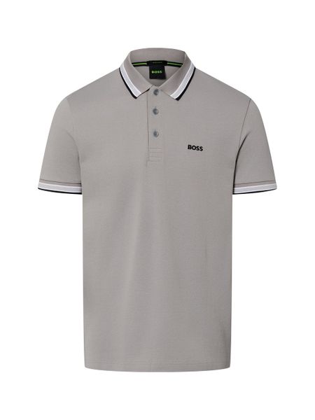 BOSS Green koszulka polo - Paddy Mężczyźni Bawełna szary, M. Szare koszulki polo męskie Boss Green, m, bez wzorów, z bawełny, bez ramiączek. Za 349.95 zł.