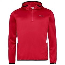 Bluza sportowa męska Head Club Technical. Czerwone bluzy sportowe męskie HEAD, bez wzorów, sportowe, bez kołnierzyka, bez ramiączek. Za 238.00 zł.