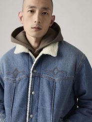 Levi's Kurtka dżinsowa "Western" w kolorze niebieskim rozmiar: XL. Niebieskie kurtki męskie Levi's, s, bez wzorów, z bawełny, bez kaptura. Za 230.53 zł.