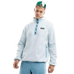 Męska bluza z grubego polaru Sporty zimowe Siroko Nagano. Niebieskie bluzy bez kaptura męskie SIROKO, m, z polaru. Za 252.00 zł.