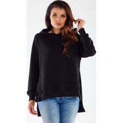 Bluza z Kieszenią Kangurką - Czarna. Czarne bluzy bez kaptura damskie Infinite You, l, z bawełny. Za 209.90 zł.