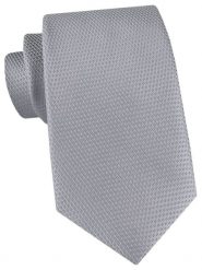 Męski Krawat - Mikrowzór, Kolor Popielaty - Angelo di Monti. Szare krawaty i muchy męskie Angelo di Monti, bez wzorów, z tkaniny, eleganckie. Za 49.99 zł.