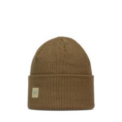 Czapka BUFF CROSSKNIT BEANIE SOLID GINGKO. Brązowe czapki zimowe damskie Buff. Za 169.90 zł.