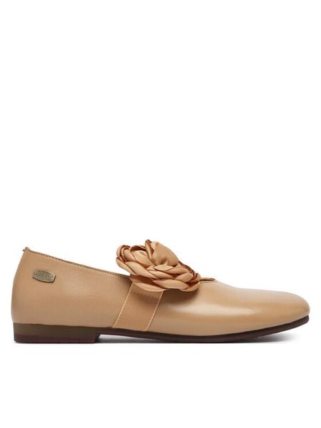 Laura Vita Baleriny Florineo 01 Beżowy. Brązowe baleriny damskie Laura Vita, bez wzorów, ze skóry, bez obcasa. Za 449.99 zł.