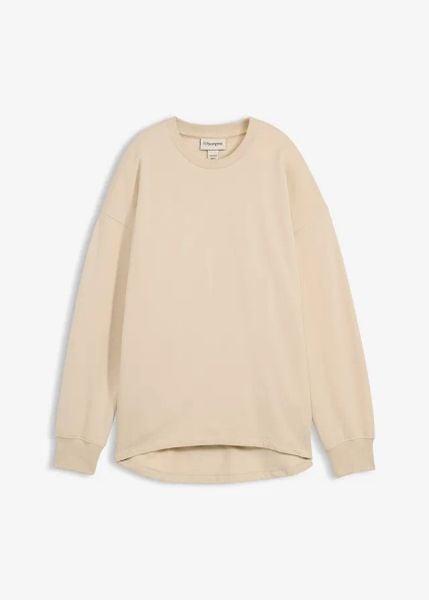 Bluza oversize. Niebieskie bluzy bez kaptura damskie bonprix. Za 89.99 zł.