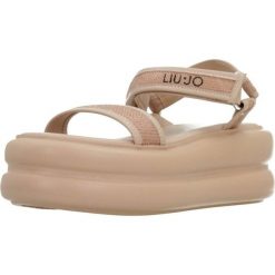 Sandały LIU-JO ARIA 03 Nago. Czerwone obuwie trekkingowe damskie Liu Jo, bez wzorów, ze skóry, bez obcasa. Za 505.99 zł.