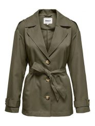 ONLY Kurtka przejściowa w kolorze khaki rozmiar: XS. Brązowe kurtki damskie Only, xs, bez wzorów, z tkaniny, bez kaptura. Za 88.23 zł.