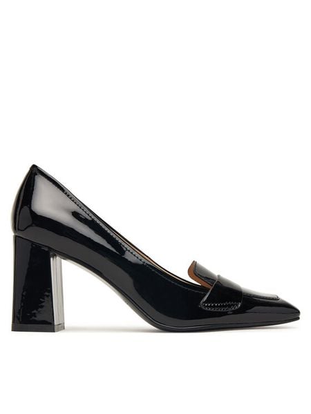 Furla Czółenka Slod Moca-Pump YM36FSD X70000 CN O6000 Czarny. Czarne czółenka damskie Furla, bez wzorów, z lakierowanej skóry, bez obcasa. Za 1,059.00 zł.