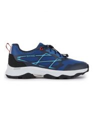 Regatta Buty turystyczne "Blaze" w kolorze niebieskim rozmiar: 42. Niebieskie buty trekkingowe męskie Regatta, z materiału, bez zapięcia, outdoorowe. Za 175.26 zł.