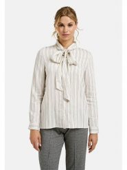 Milano Italy Bluzka w kolorze kremowym rozmiar: 40. Brązowe bluzki damskie Milano Italy, bez wzorów, bez kołnierzyka, bez ramiączek. Za 173.99 zł.