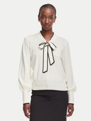Luisa Spagnoli Sweter Maggiolone 100461 Kremowy Regular Fit. Białe swetry klasyczne damskie Luisa Spagnoli, xl, bez kołnierzyka. Za 1,259.00 zł.