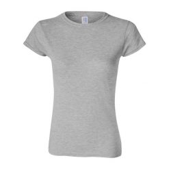Koszulka Damska Softstyle Heather. Brązowe bluzki damskie Gildan, xl, bez wzorów, bez kołnierzyka. Za 38.99 zł.