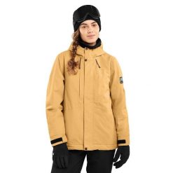 Kurtka snowboardowa damska W4-W Graupel. Brązowe kurtki damskie SIROKO, xl, bez wzorów, bez kaptura, narciarskie. Za 928.00 zł.