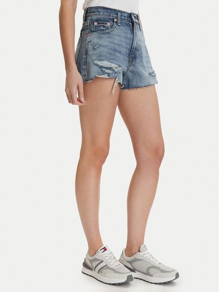 Tommy Jeans Szorty jeansowe DW0DW22690 Niebieski Regular Fit. Niebieskie szorty damskie Tommy Jeans, bez wzorów, z jeansu. Za 369.99 zł.