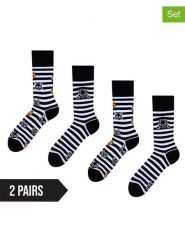 Dedoles Skarpety (2 pary) w kolorze czarno-białym rozmiar: 35-38. Czarne skarpetki męskie Dedoles, bez wzorów. Za 61.02 zł.