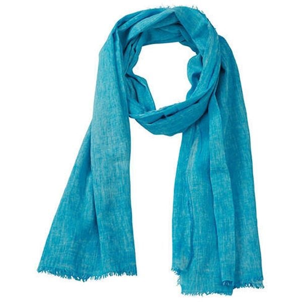 Szal z bawełny James & Nicholson Gipsy Spray Turquoise 180 x 80 cm. Niebieskie szaliki męskie ZAOSU, na jesień, bez wzorów, z bawełny. Za 120.99 zł.