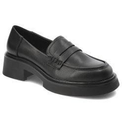 Czarne Mokasyny S.Barski Eleganckie Wsuwane Obuwie Damskie. Czarne mokasyny damskie S.BARSKI, ze skóry. Za 239.00 zł.