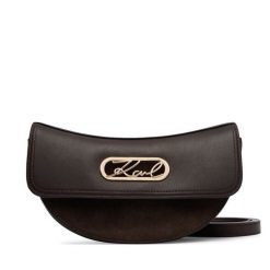 Torebka KARL LAGERFELD. Brązowe listonoszki damskie Karl Lagerfeld, bez wzorów, bez dodatków. Za 1,099.00 zł.