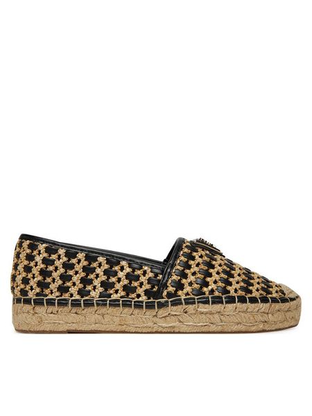 Guess Espadryle FLJDNNFAB14 Czarny. Czarne espadryle damskie Guess, z aplikacjami, z materiału, bez obcasa. Za 299.99 zł.