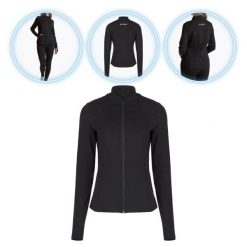 Bluza damska Trexo Trexi Blouse. Czarne bluzy bez kaptura damskie TREXO. Za 89.99 zł.