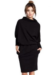 Be Wear Sukienka w kolorze czarnym rozmiar: XXL/3XL. Czarne sukienki damskie Be Wear, xl, bez wzorów, bez kołnierzyka, bez ramiączek, midi. Za 131.74 zł.