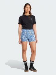 Adidas Szorty "Originals x Liberty London Tonal Booty" w kolorze niebieskim rozmiar: M. Niebieskie szorty damskie Adidas, bez wzorów. Za 96.60 zł.