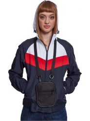 Urban Classics Kurtka przeciwwiatrowa w kolorze granatowo-czerwono-białym rozmiar: M. Białe kurtki damskie Urban Classics, m, bez wzorów, bez kaptura. Za 73.93 zł.