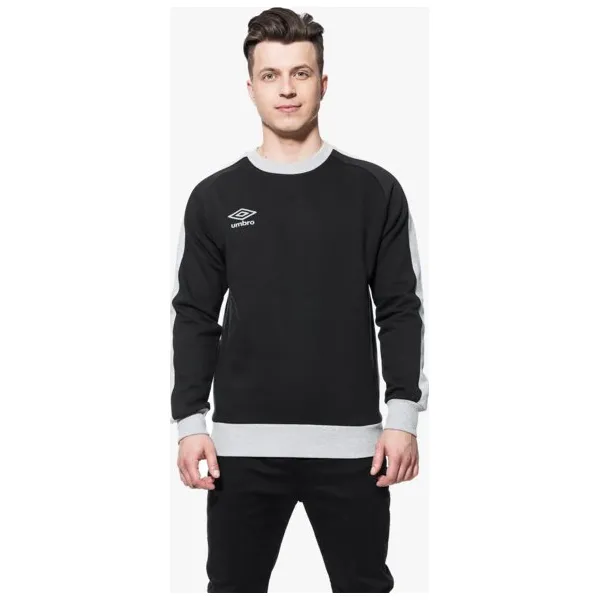 Umbro Bluza Contrast Panel Crew , czarny, rozmiar L. Czarne bluzy bez kaptura męskie Umbro, l, z bawełny. W wyprzedaży za 63.99 zł.