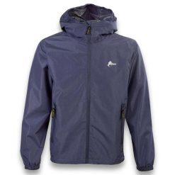Kurtka Ande Pioggia Dorośli. Niebieskie kurtki treningowe męskie Ande, m, bez wzorów, z materiału, trekkingowe. Za 300.99 zł.