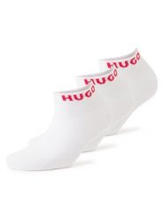 HUGO Skarpety w 3-paku - 3P AS UNI CC W Kobiety biały|czerwony, 39-42. Białe skarpetki damskie Hugo, bez wzorów, z bawełny. Za 79.95 zł.