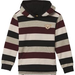 Bluza w kolorze szaro-beżowym. Brązowe bluzy dziewczęce Steiff, z aplikacjami, bez ramiączek, bez kaptura. W wyprzedaży za 68.95 zł.