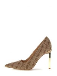 Guess Szpilki FLFCE2 FAL08 Beżowy. Brązowe szpilki Guess, z aplikacjami, bez obcasa. Za 634.99 zł.