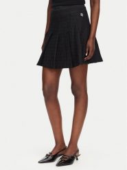 KARL LAGERFELD Spódnica mini B3W12021 Czarny A-Line Fit. Czarne spódniczki damskie Karl Lagerfeld, bez wzorów, z syntetyku, mini, trapezowe. Za 999.99 zł.
