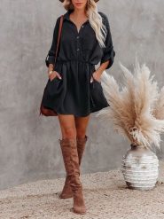 LA Angels Sukienka w kolorze czarnym rozmiar: L. Czarne sukienki damskie LA Angels, l, bez wzorów, bez kołnierzyka, bez ramiączek, mini. Za 165.99 zł.