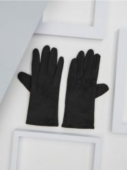 Rękawiczki - czarny. Czarne rękawiczki damskie Sinsay, bez wzorów. Za 15.99 zł.