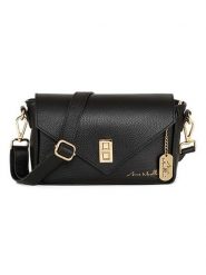 Anna Morellini Skórzana torebka "Terina" w kolorze czarnym - 24 x 16 x 6,5 cm rozmiar: onesize. Czarne torebki klasyczne damskie Anna Morellini, bez wzorów, z materiału, bez dodatków. Za 260.99 zł.