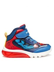 Geox Sneakersy J Ciberdron J56LBF 0BC14 C0200 M Niebieski. Niebieskie buty sportowe chłopięce Geox, ze skóry, bez zapięcia. Za 209.99 zł.