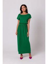 Be Wear Sukienka w kolorze zielonym rozmiar: XL. Zielone sukienki damskie Be Wear, xl, bez wzorów, z bawełny, bez kołnierzyka, bez ramiączek, maxi. Za 188.40 zł.