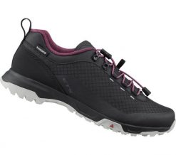 Kobiety - Buty kolarskie ET501W. Zielone buty sportowe na co dzień damskie SHIMANO, bez wzorów, z gumy, rowerowe. Za 599.00 zł.