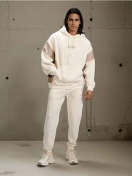 Bluza hoodie z napisem - kremowy. Białe bluzy bez kaptura męskie Sinsay, l. Za 69.99 zł.