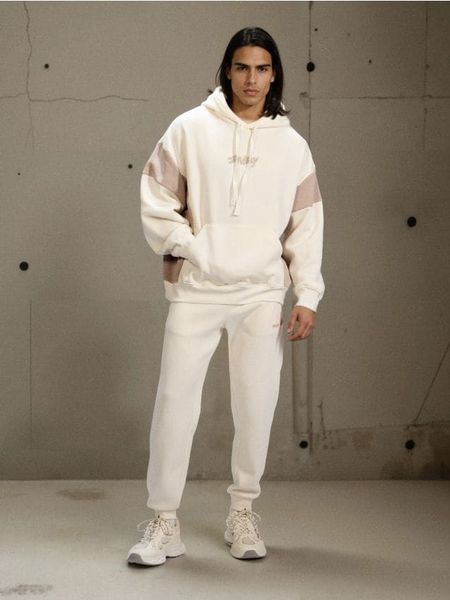 Bluza hoodie z napisem - kremowy. Białe bluzy bez kaptura męskie Sinsay, l. Za 69.99 zł.