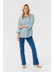 Kaffe Koszula w kolorze błękitnym rozmiar: 44. Niebieskie koszule damskie Kaffe, s, bez wzorów, z wiskozy, klasyczne, bez kołnierzyka, bez ramiączek. Za 86.99 zł.