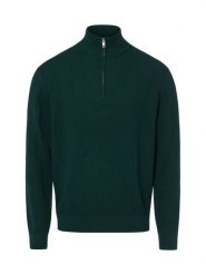 Gant sweter typu troyer z domieszką wełny Mężczyźni Bawełna zielony, M. Zielone swetry męskie Gant, m, bez wzorów, z bawełny, bez kołnierzyka. Za 799.95 zł.